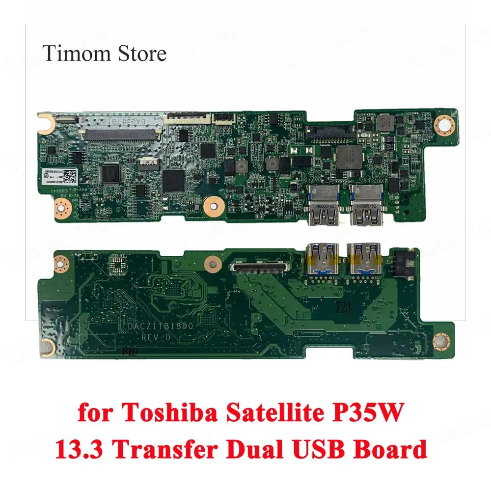 DACZ1TB18D0 MPN для Toshiba Satellite P35W 13 3 дюймов Подлинная передающая плата с двойным USB UPC
