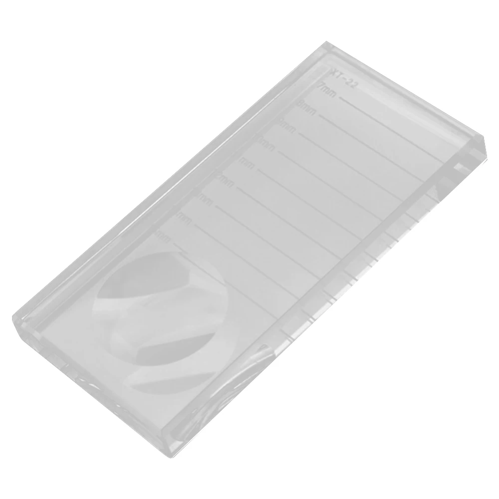 Коробка для хранения ложных ресниц прозрачный акриловый чехол для ресниц Косметическая Коробка для хранения ресниц подставка инструменты цена - Цвет: transparent