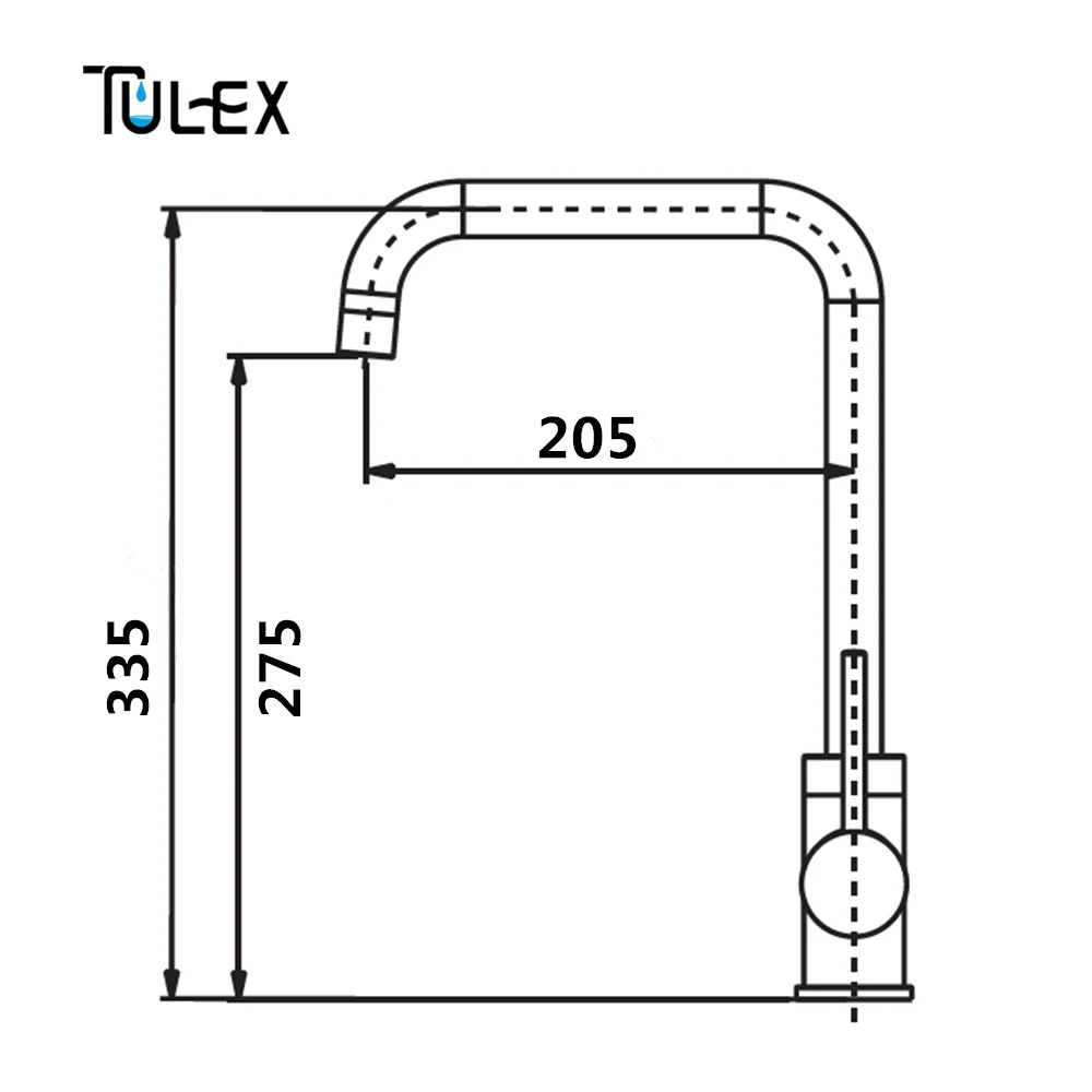 TULEX Кухня кухонный смеситель Горячая и холодная вода коснитесь смеситель из нержавеющей стали поворотный излив раковина смеситель Кухня