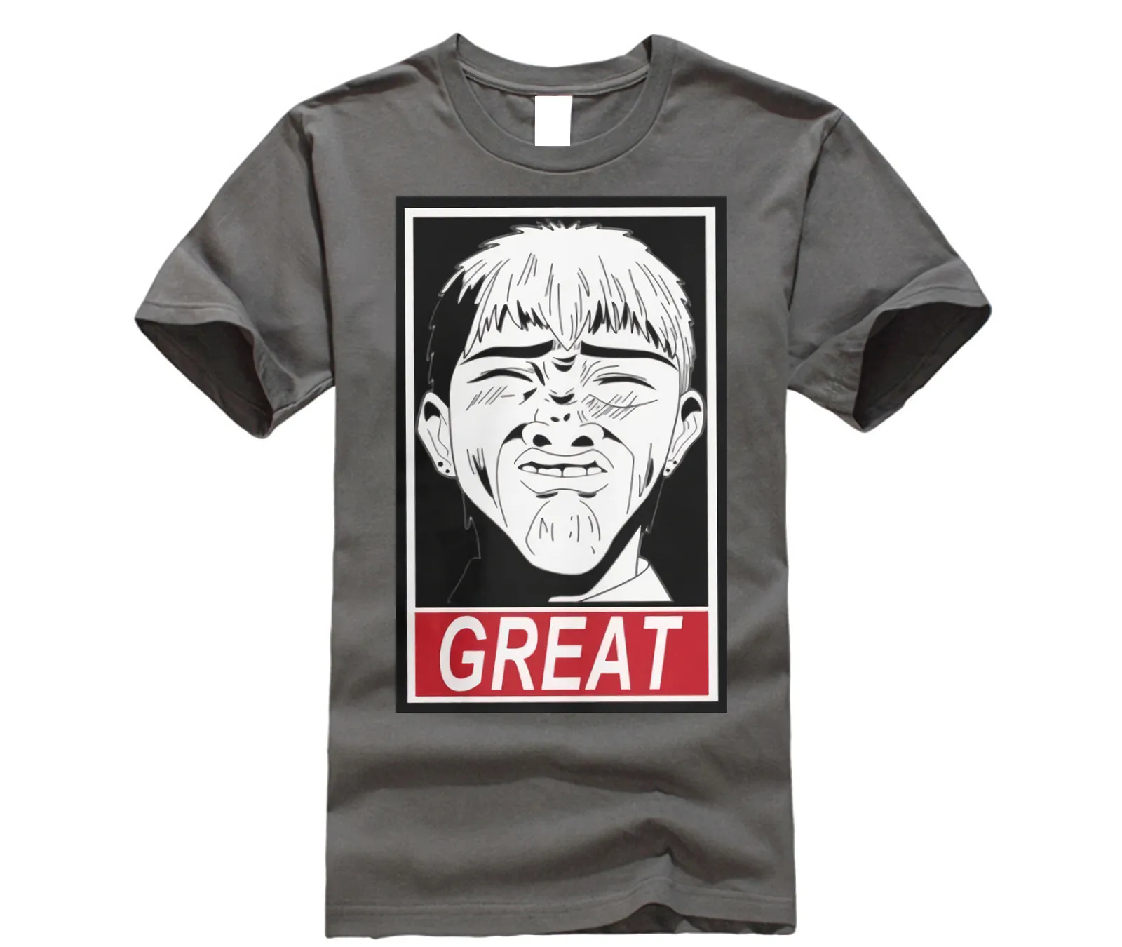 GTO Great Teacher Onizuka отличные очищенные хлопковые футболки Забавные с короткими