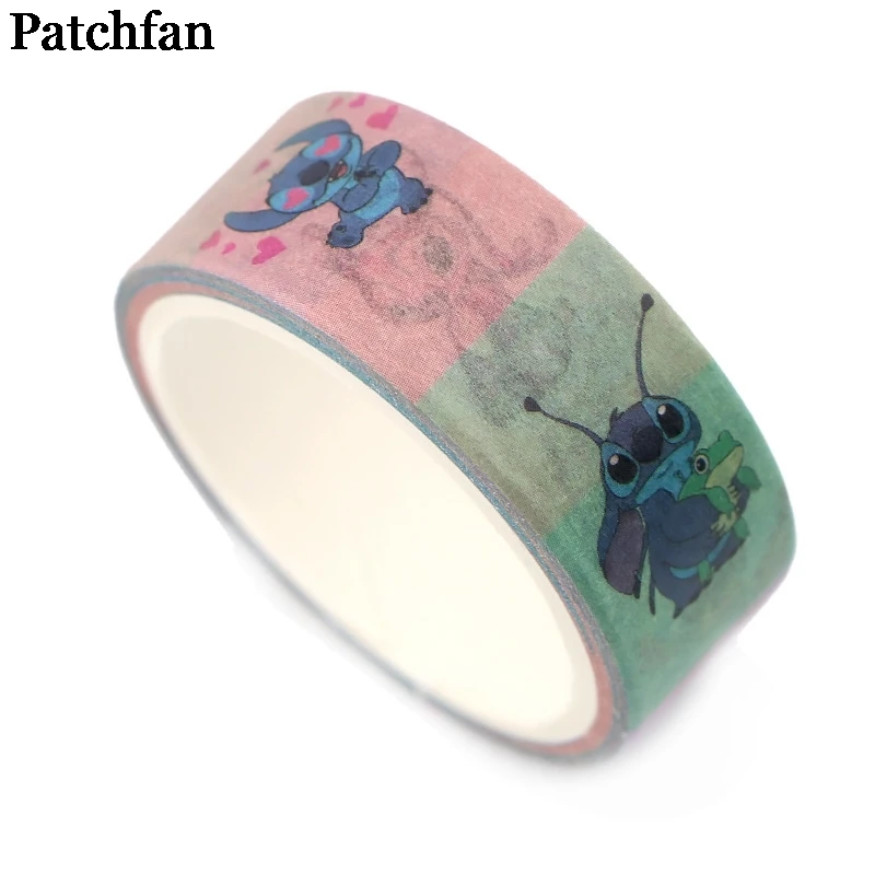 20 шт./лот Patchfan из мультфильма «Лило Стич» мем 90s Мультфильм "сделай сам" Скрапбукинг Washi Бумага малярный скотч набивным рисунком самоклеющийся пластырь A2338