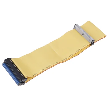 

40 Pins 80 Wire PATA/EIDE/IDE Hard Drive DVD Ribbon Cable Yellow 40cm For Dual Devices Telecom Parts