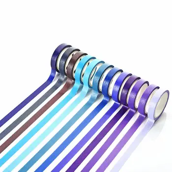 

40Pcs DIY Rainbow Sticky Paper Adhesive Scrapbook Album Notebook Decorative Tape