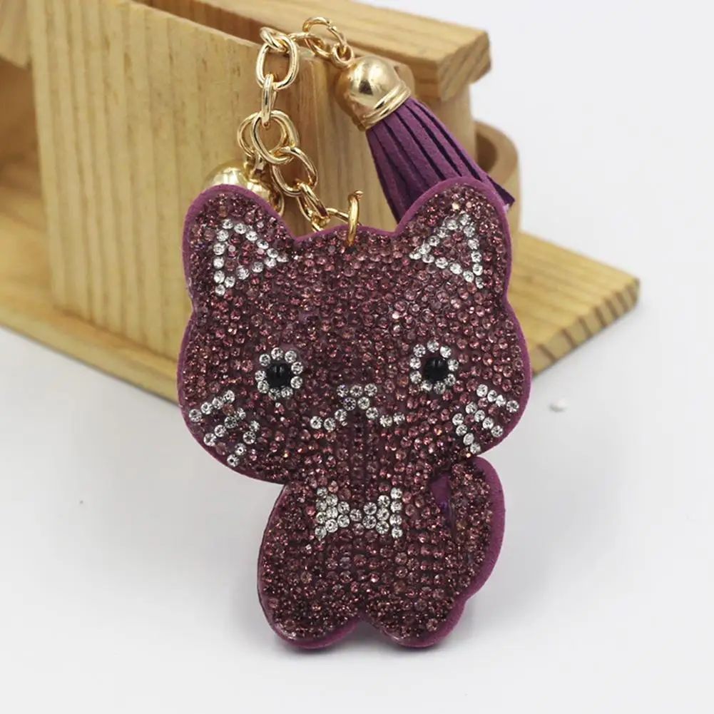 Женский брелок Стразы с подвеской в виде кошек украшение для сумки|Брелоки| |