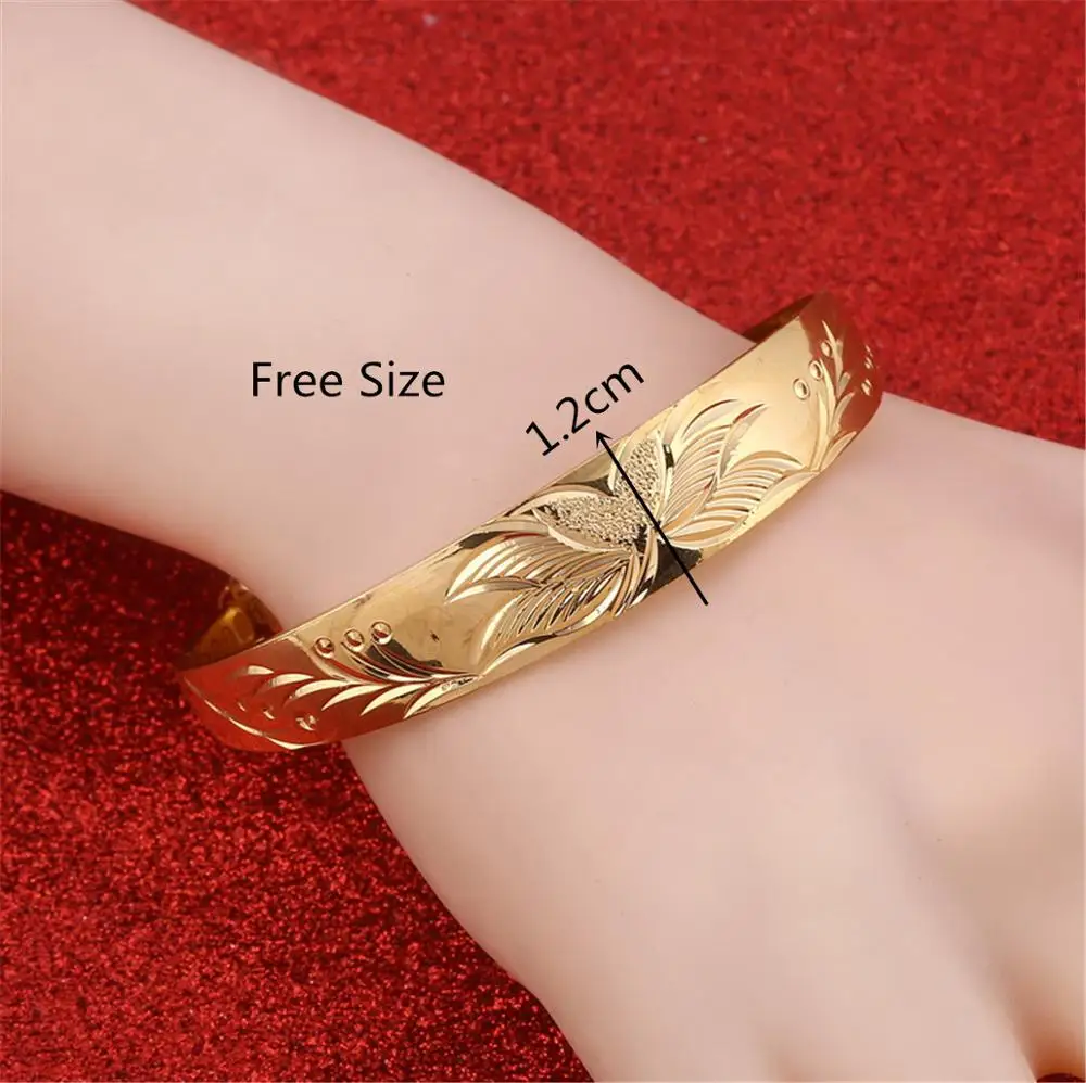 Trendy Bracelet Bangle With Flower Women Wedding Jewelry Valentine's Day Jewelry Gift 2
