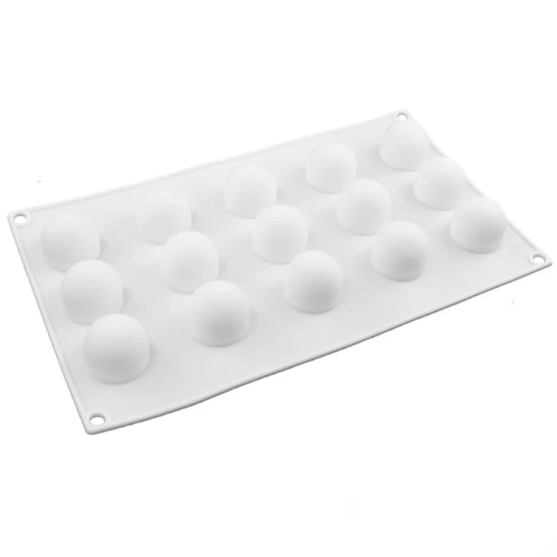 Quality 3D Silicone Mould Mini Truffle 15 Hole Baking Mold Dessert Muffin Cake Brownie Pudding Jelly | Дом и сад