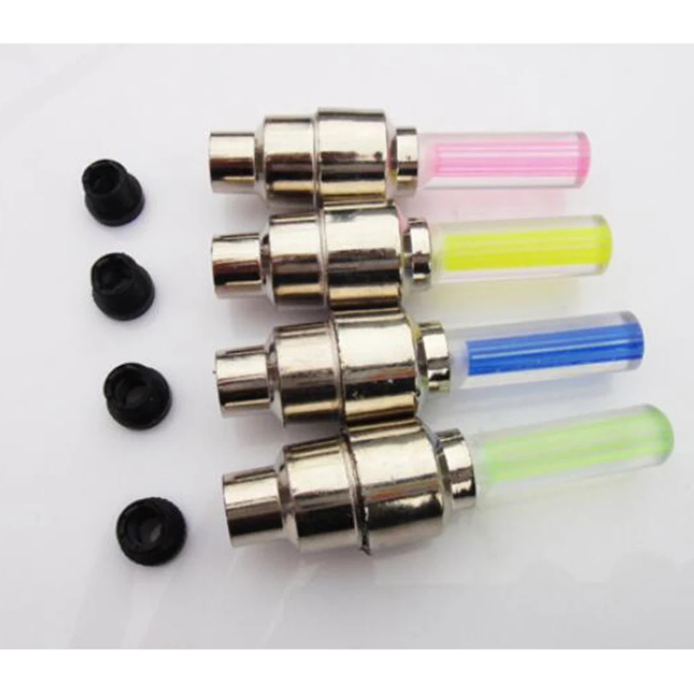 8 шт 7 цветов Красочный светодиодный подсветка колес велосипеда велосипедный светодиодный колеса светильник s шин клапан Кепки неоновый Велоспорт автомобиля Кепки s вспышка светильник
