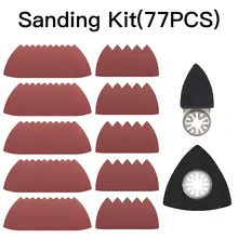 

75pcs Sandpaper 60-240 Grits Sanding Discs Hook Loop Sanding Paper Buffing Sheet with 2pcs Abrasive Polish Pad for Polishing