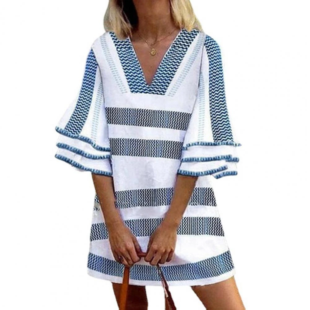 Ladies stripe dress Clearance