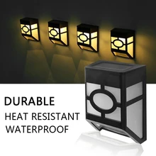 

2pcs 4pcs Outdoor Solar Wall Light Retro Style RGB Wall Lamp Smart Light Control Corridor Light Waterproof For Garden Yard Decor