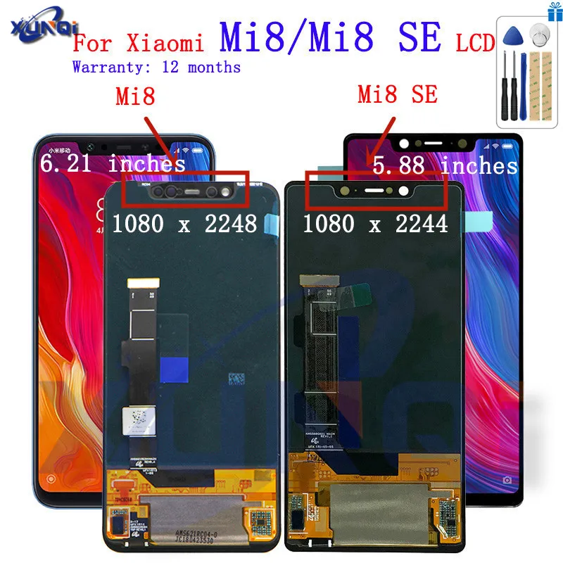 Super Amoled ЖК дисплей для 5 88 &quotXiaomi Mi8 SE Mi 8 MI8SE дигитайзер сенсорного экрана с рамкой