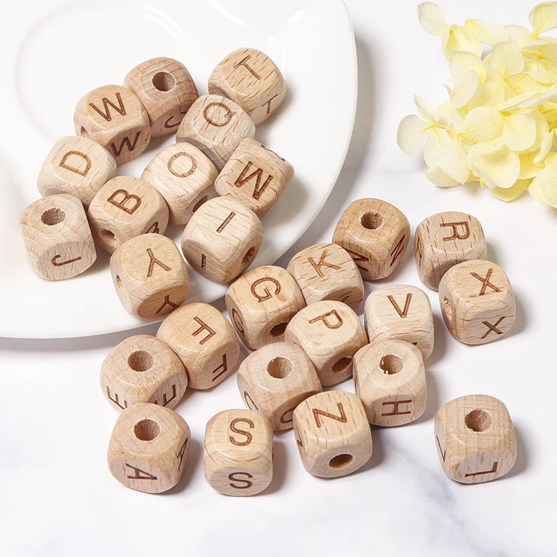 Square Letter Beads 