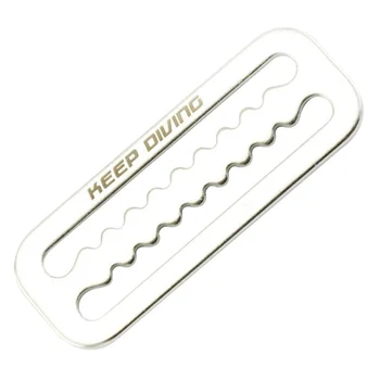 

D Ring Webbing Harness Belt Retainer Stopper Freediving BCD Accessoires 2" Stainless Steel Diving Weight Belt Slide Keeper