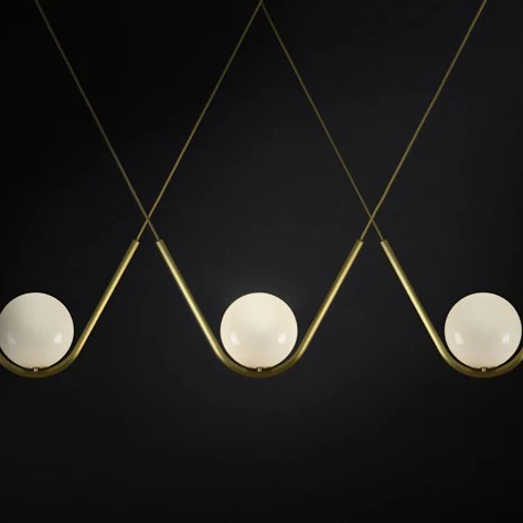 

Modern Led Metal Pendant Lights Wrought Iron Glass Round Ball Brass Rod Hanging Lamp For Living Roomcafekitchen Nordic