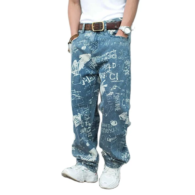 Pantalon Cargo hip hop en Denim pour homme, Baggy ample, grande taille,  décontracté, Streetwear, grande poche, jambes larges, vêtements pour  Skateboard - AliExpress