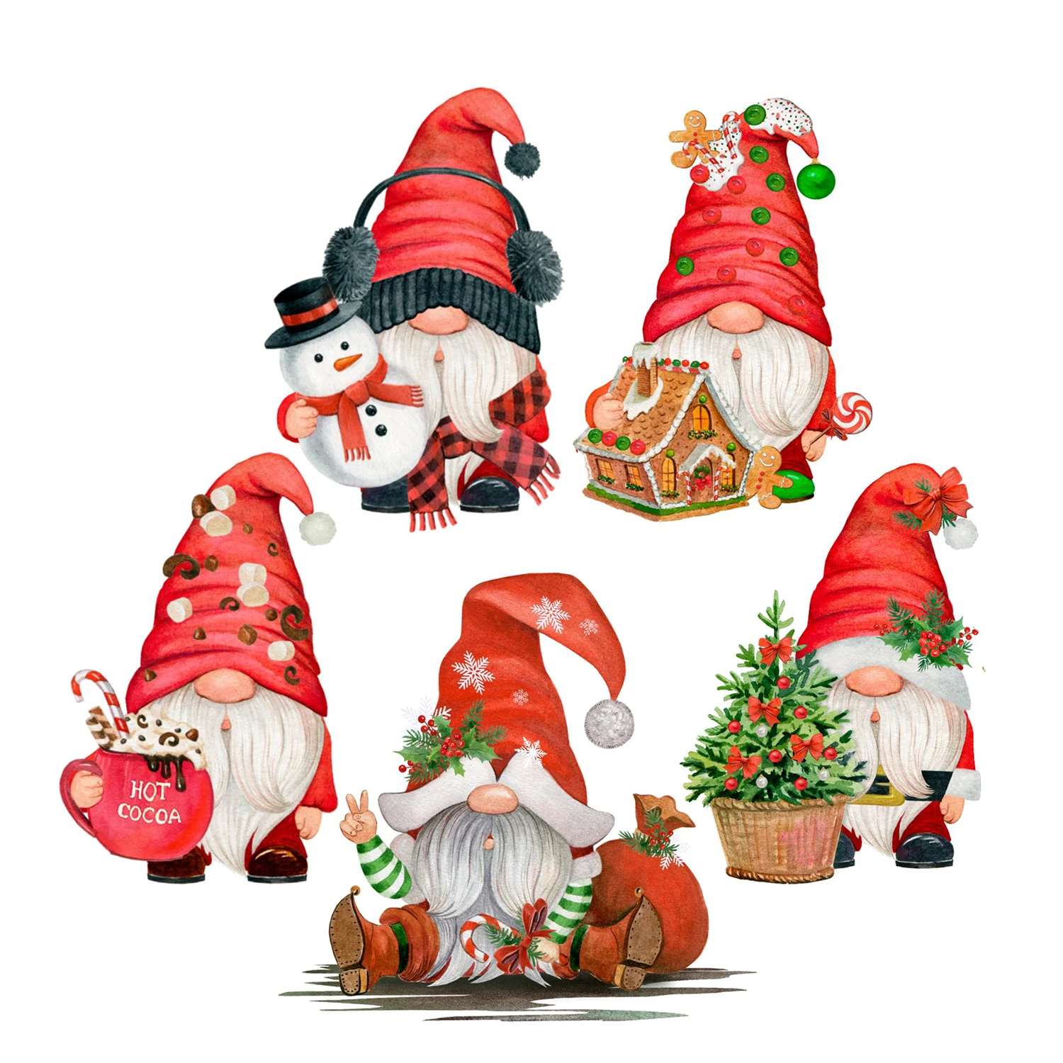 New Christmas Gnomes Cutting Dies Snowman Gingerbread House Metal Stencil For DIY Scrapbooking Card Craft Decor