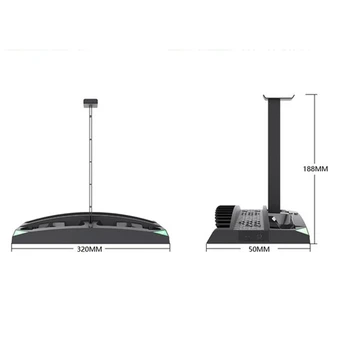 

New 6 IN 1 Charging Stands Multi-function Cooling Fan Game Disc Rack Handle Dual Charge Contact For XBOX ONE/S/X Host Stands