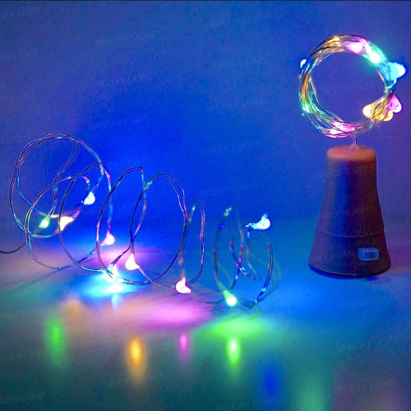 Solar Powered Cork Shaped LED String Light Wine Bottle Garland Wire String Light Christmas Holiday Party Wedding Decoration (10)