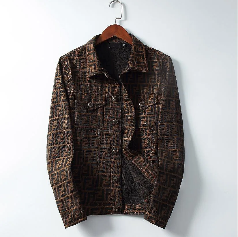 

2019 New Fashion Print slim of men's jackets Autumn Striped Zipper Casual streetwear menscoats and jackets tops .101