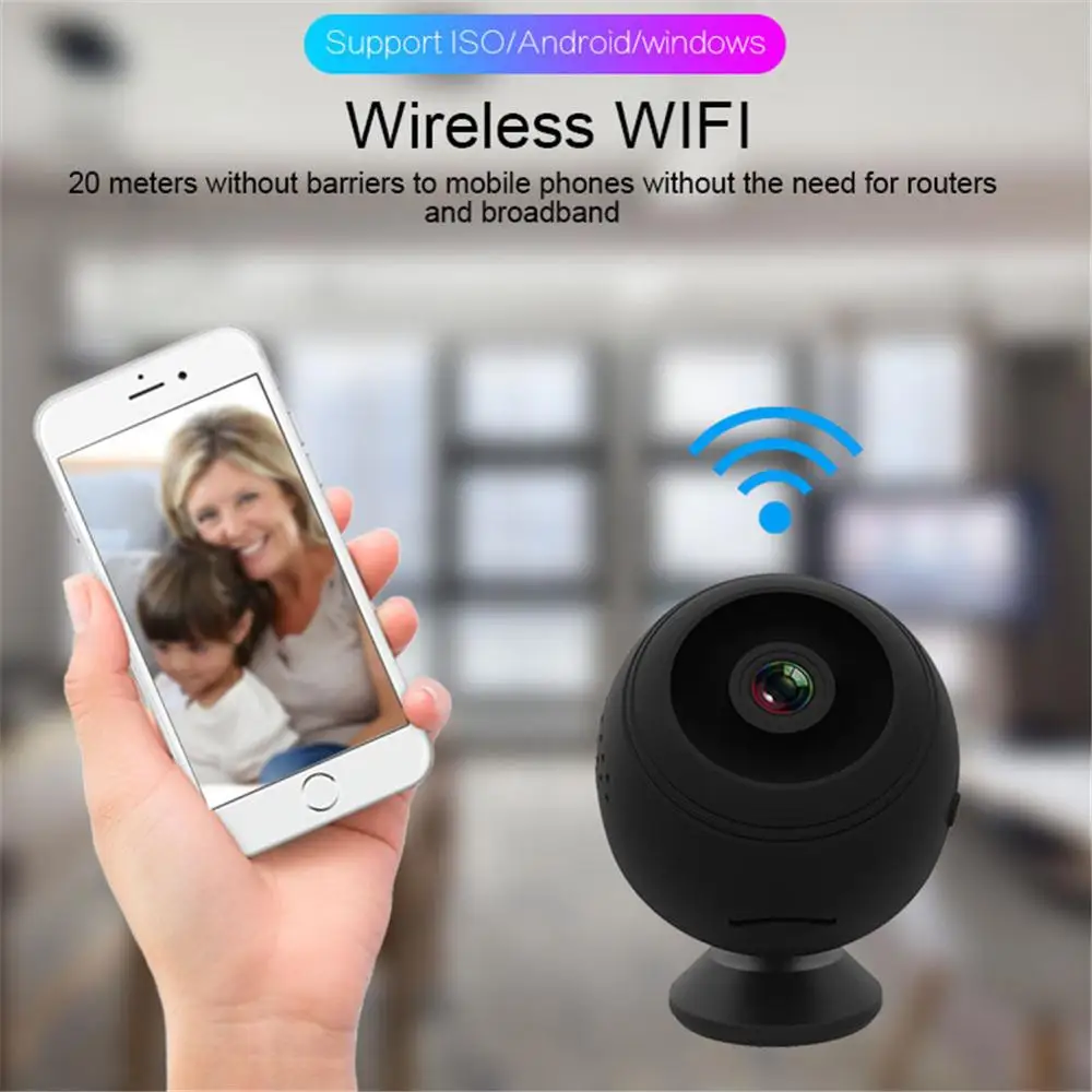 

Wireless WiFi IP camera Mini Night Vision 1080P HD camera Remote Monitor Security Camera Motion Detection IP Camcorder Home Cam