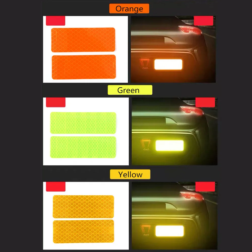 10 шт./компл. автомобильные аксессуары светоотражающая лента водонепроницаемые