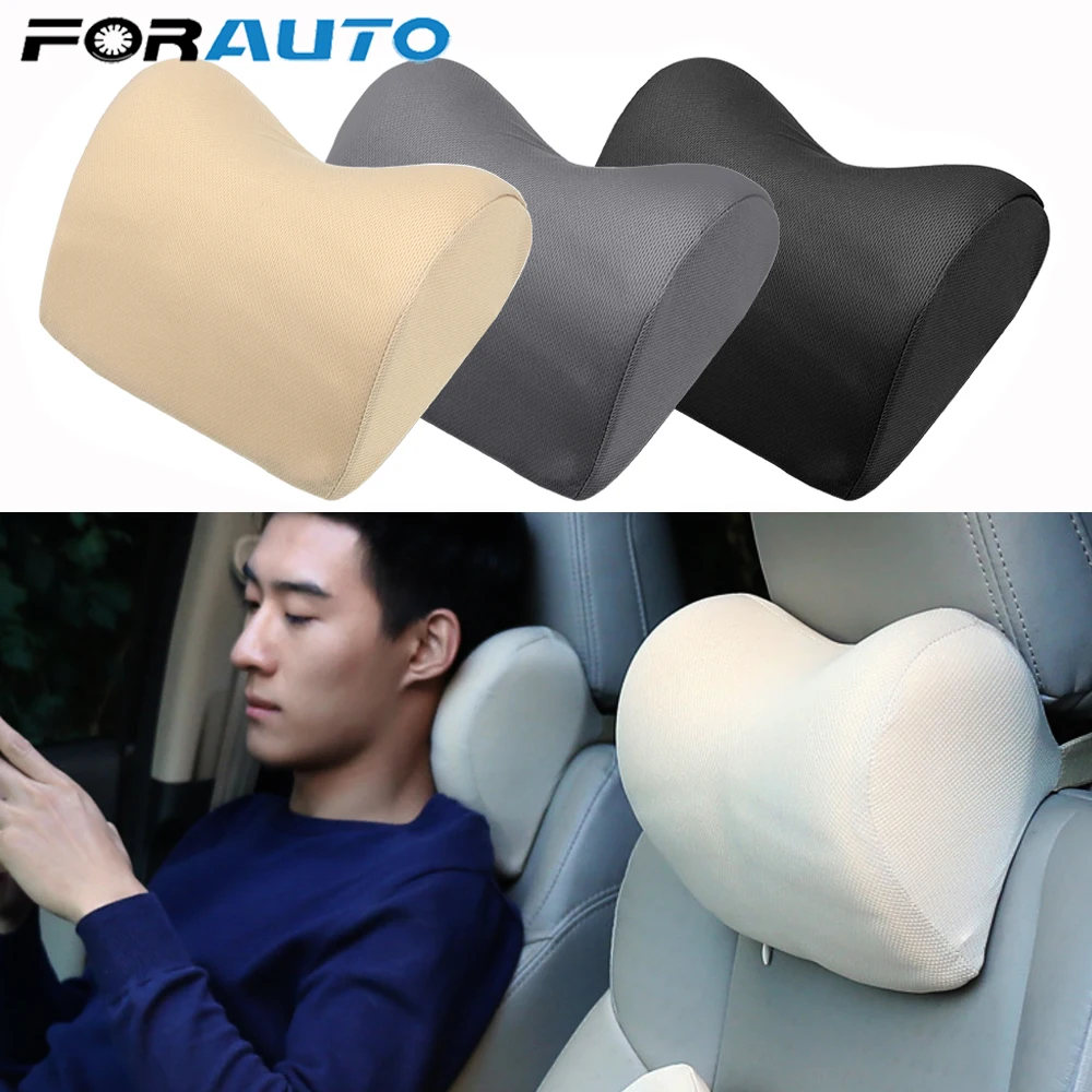 

FORAUTO 1PCS Car Headrest Neck Pillow Head Safety Support Pad Auto Head Rest Cushion for Seat Chair In Auto Neck Protection