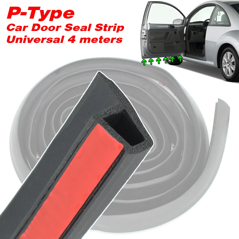 32.8ft L-Shaped Car Door Sealing Weatherstrip – Rubber Edge Molding Trim – Universal Fit