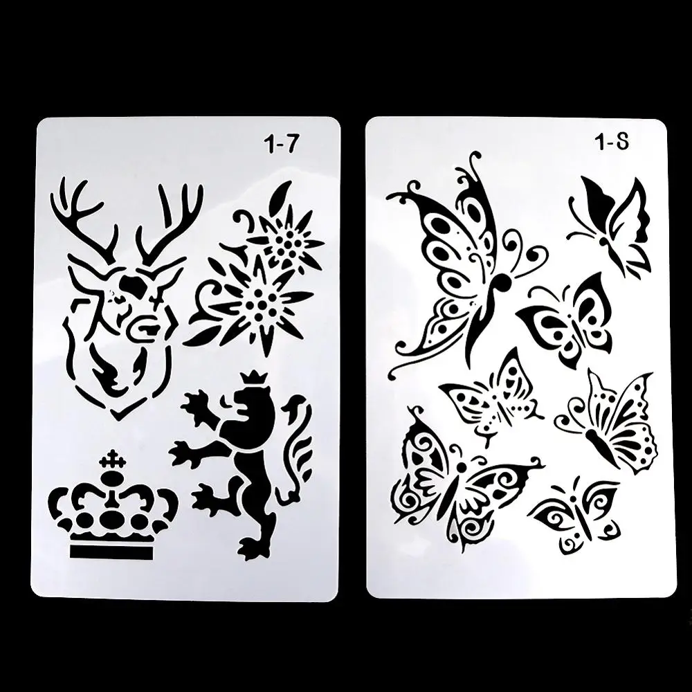 12 Tasarim Diy Boyama Sablon Ici Bos Grafik Ev Duvar Tablosu