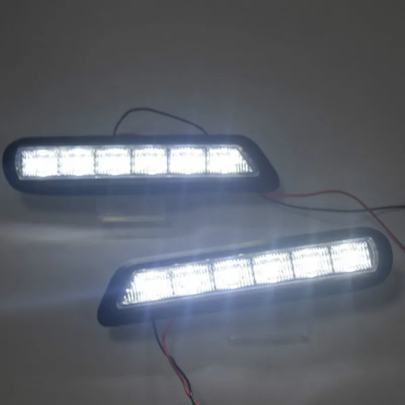 

JURUS 2Pcs For Mitsubishi ASX 2010 2011 2012 DRL LED Daytime Running Light Day Light Led Car White Warning Lamp Accessories