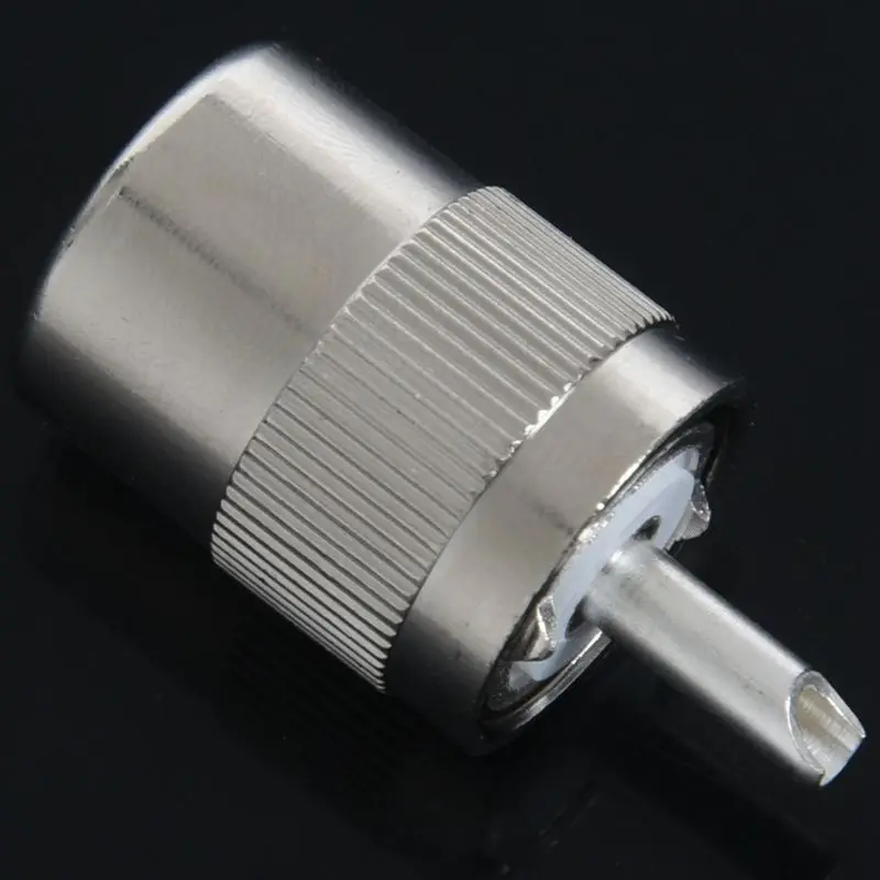 UHF PL259 SO239 мужской twist on разъем RFC400 RG8 RF коаксиальный адаптер серебро|Соединители| |