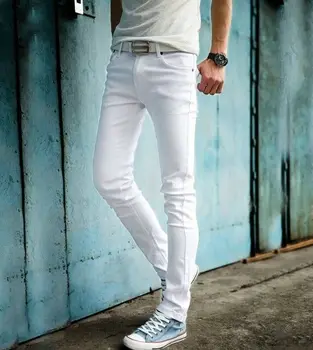 

Men's Fashion Casual trend Stretch Skinny Jeans Trousers Tight Pants Solid New J