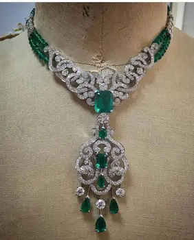 

Janekelly Nigeria 2pcs Bridal Zirconia Jewelry Sets for Women Party, Luxury Dubai Nigeria CZ Crystal Wedding Jewelry Sets Copper