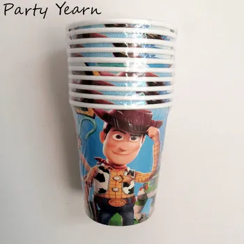 

10pcs Toy Theme Party Supplies Children's Story Birthday Party Cups Decoration Tableware Kids Toy Disposable Paper Cups