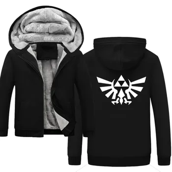 

The Legend of Zelda Anime Hoodies Sweatshirt 2019 Winter Jacket Warm Hoodie Men Thick Hooded Hipster Streetwear Hip Hop Clothes