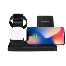 Беспроводное зарядное устройство 3 в 1 зарядная док-станция телефон кронштейн подставка для IPhone XR X 8 беспроводная док-станция apple watch зарядное устройство