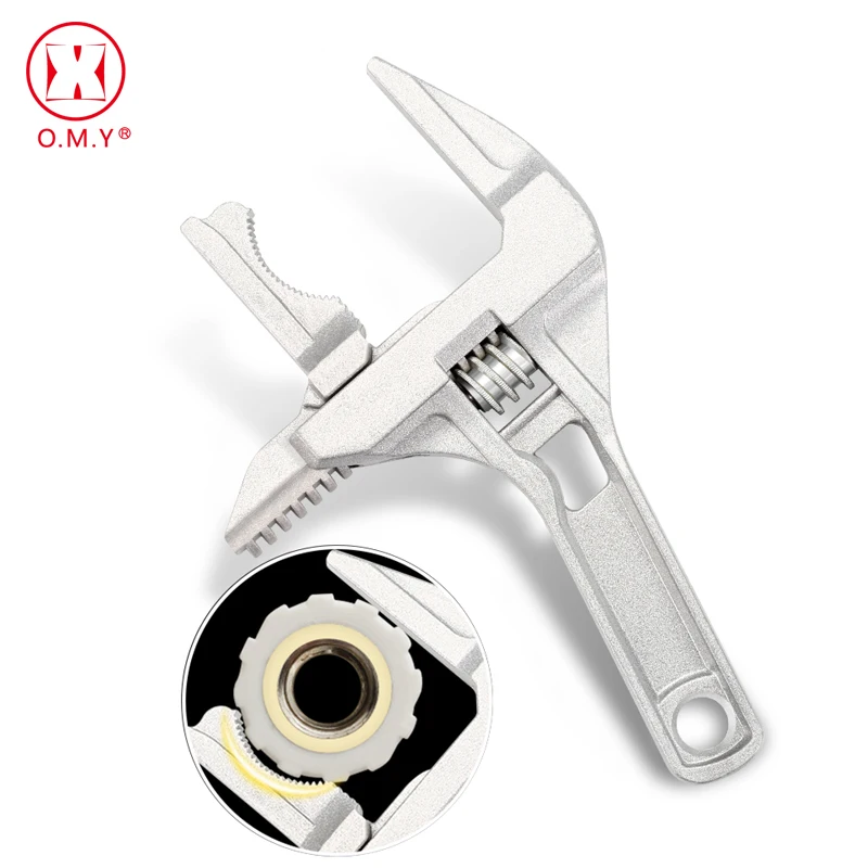 OMY Multi-function Short Handle Universal Wrench Large Opening Bathroom Adjustable Aluminum Alloy Repair Tool DIY Tools | Инструменты