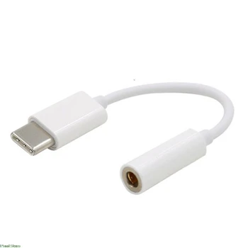 

USB Type-C Male To 3.5mm Jack Female USBC Type C To 3.5 Headphone Audio Aux Cable Adapter Converter