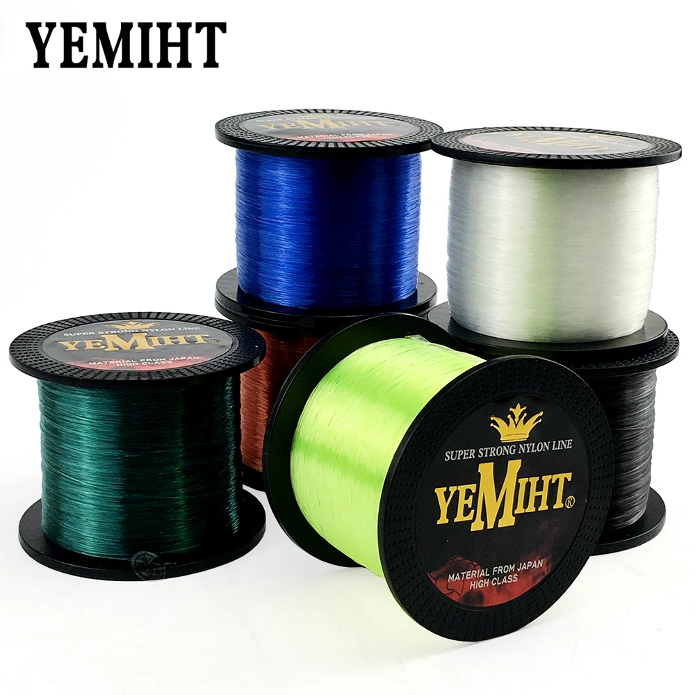 Yemith Nylon Line Fishing 1000M 500M Monofilament Line Japan Material