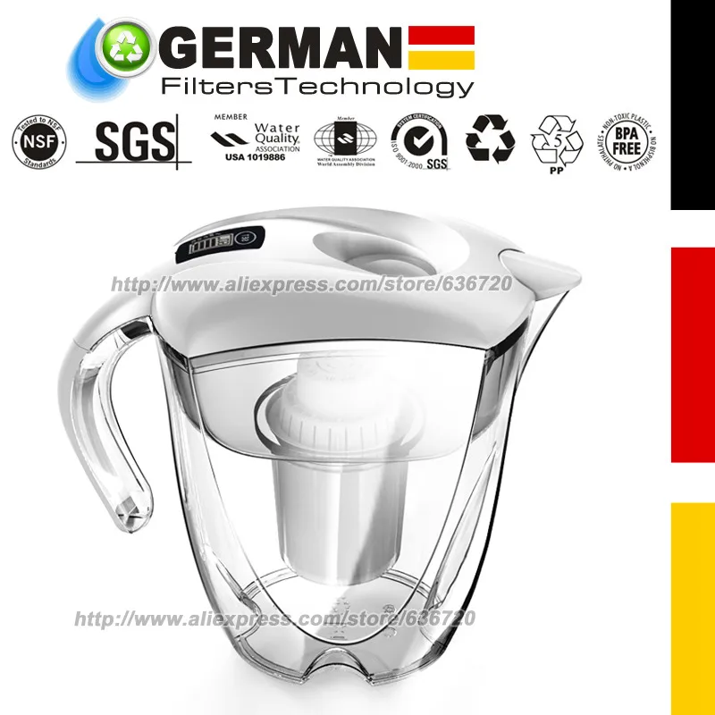 Water Filter Pitcher Fluoride, Lead, Chloramine, Chromium6 Filter