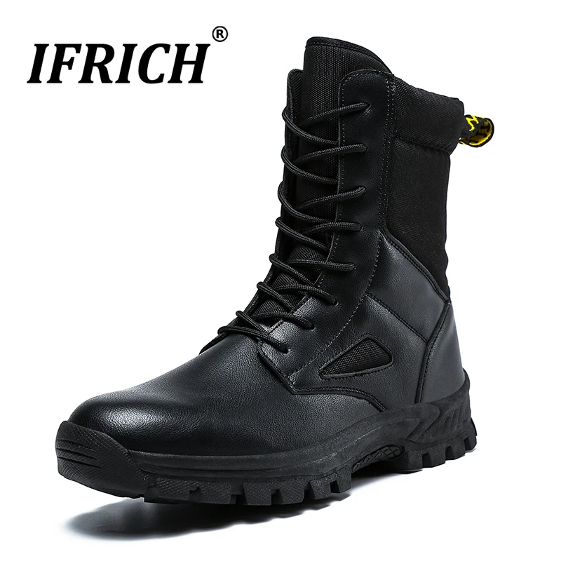 

Military and Tactical Boots for Man Training Walking Sport Sneakers Ankle Boot Police Force Safety Work Boots Desert Jungle Boot