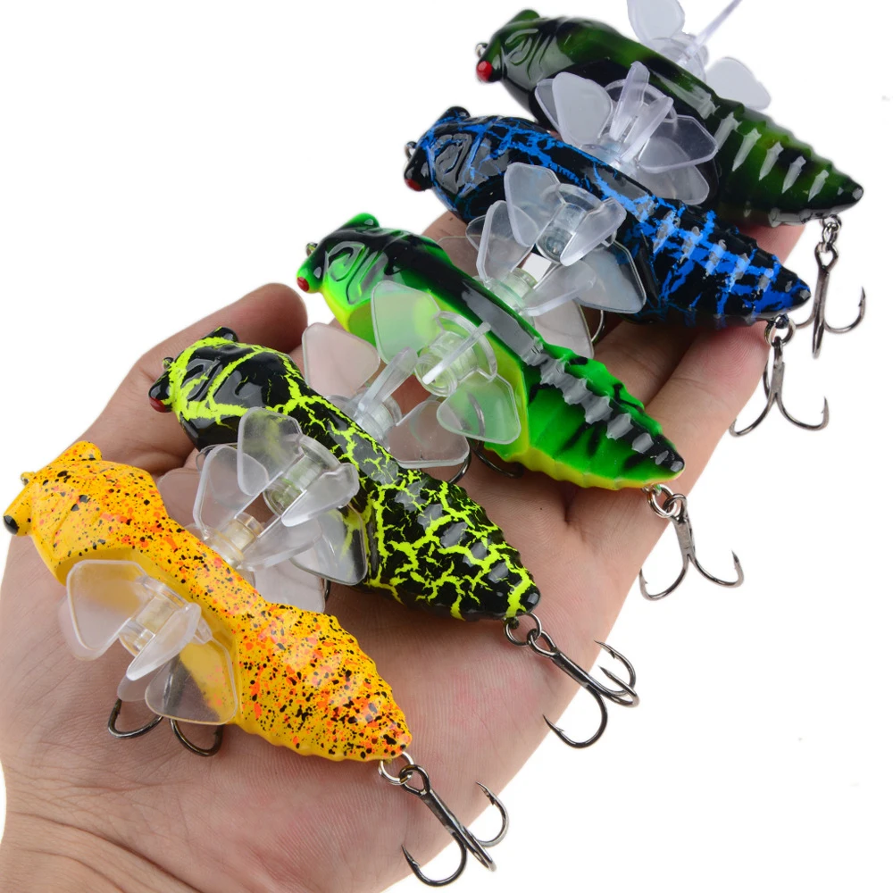 

7.5cm / 15.5g New product Lure Bait Bionic Bait Plastic Hard Bait Tractor Rotary Explosion Pencil Mino Fishing Gear