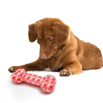 

Pet Bite-resistant Molar Toy Bone Shape Squeaky Sound Play Toys Interactive Dog Toy Cleaning Teeth For Small Large Dogs Cats Pet