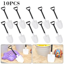 10 шт. мини пластиковые ложки лопатки строительные ложки лопатки в горшке Торт Мороженое Пудинг Для Детский десерт кофе вечерние принадлежности