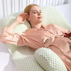 Oreiller d'allaitement respirant pour dormir sur le côté, coussin de grossesse, soutien lombaire à la taille 
