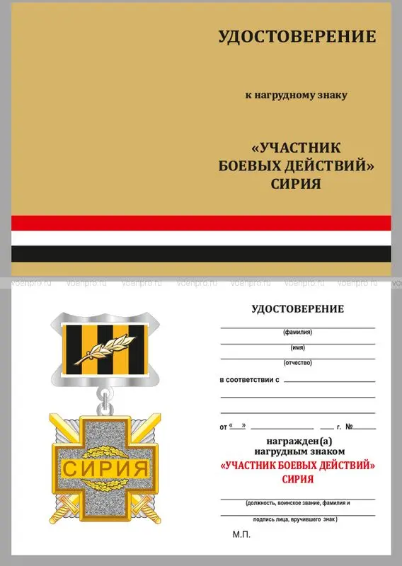 Рисунок 6 - Медаль "Участнику военной