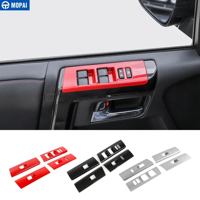 Внутренние молдинги MOPAI для 4runner 2010 + декоративные наклейки на окна автомобиля