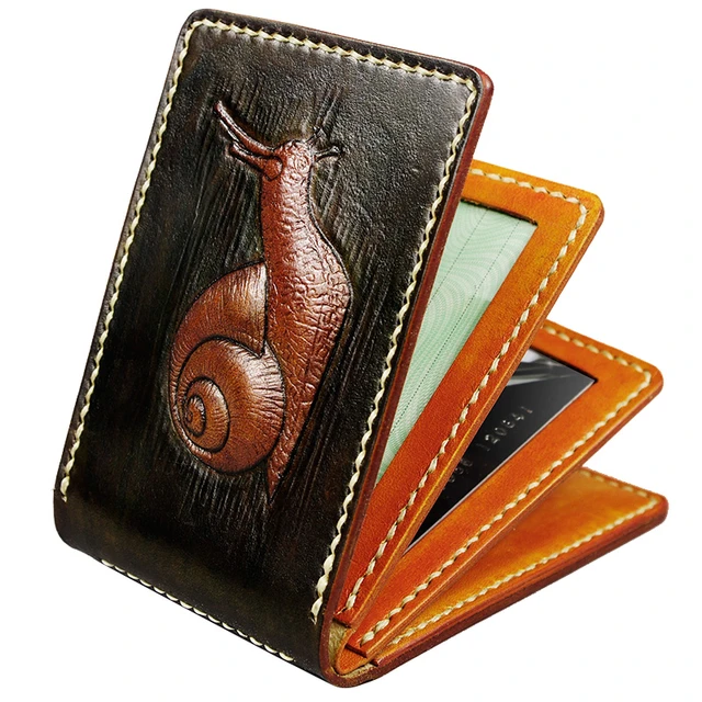 Designer Vegetable Tanned Leather Passport Cover