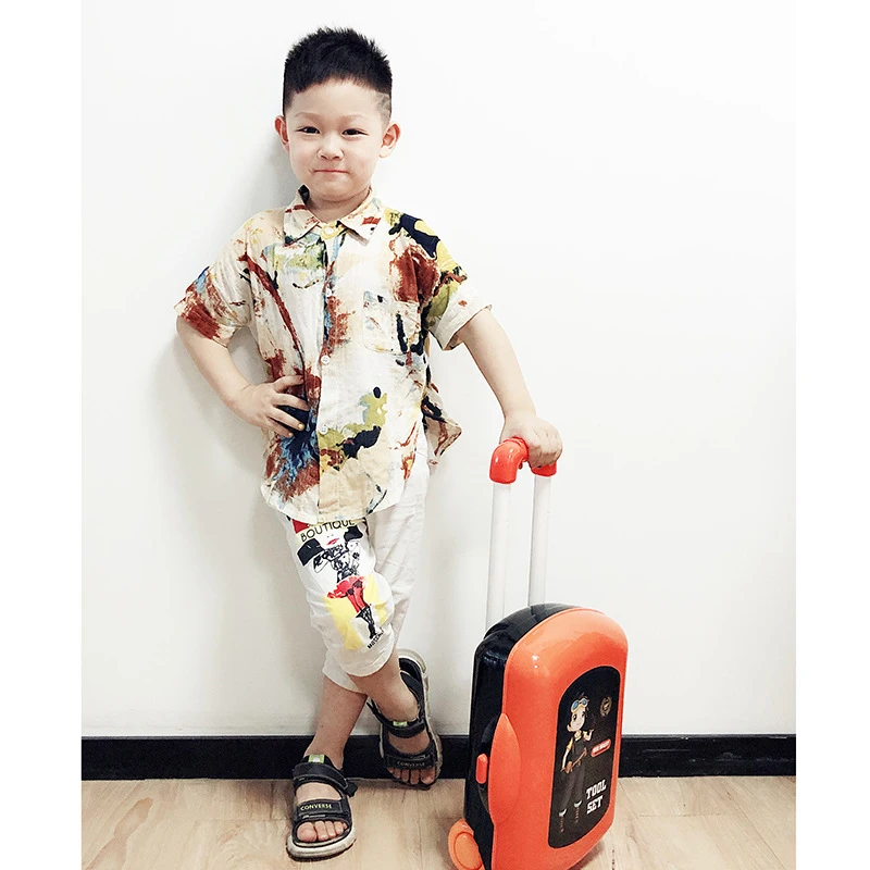 Trolley child simulation repair tool toy set electric assembly disassembly tool children's educational toys