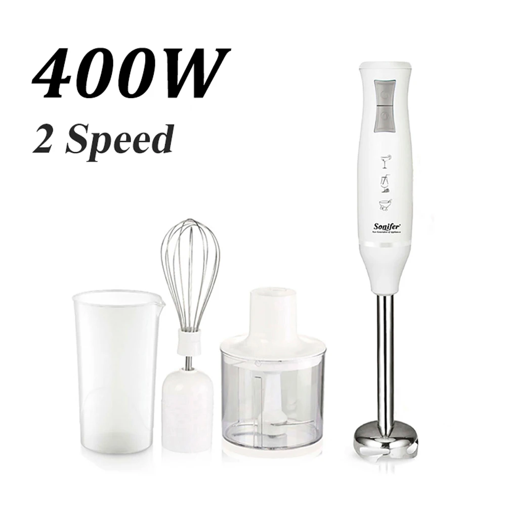 SF8025-White 400 Вт цветной 2 скоростной Электрический миксер для еды, кухонный съемный ручной блендер, взбивание яиц, взбивание яиц, подставка для овощей, блендер Sonifer - Цвет: SF8025-White