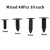 Universal 40PCS Mix Black Plastic Rivet Push in 5mm 6mm 7mm 8mm Car Trunk Roof Trim Panel Fastener Clip ► Photo 1/6